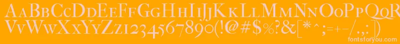 Fefcsc2 Font – Pink Fonts on Orange Background