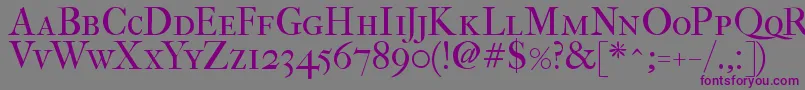 Fefcsc2 Font – Purple Fonts on Gray Background