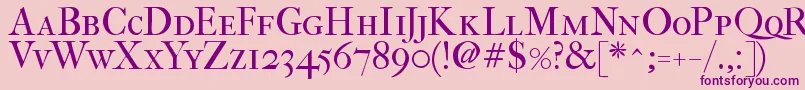 Fefcsc2 Font – Purple Fonts on Pink Background
