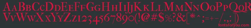 Fefcsc2 Font – Red Fonts on Black Background
