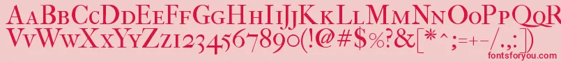 Fefcsc2 Font – Red Fonts on Pink Background