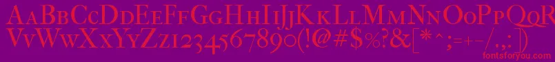 Fefcsc2 Font – Red Fonts on Purple Background