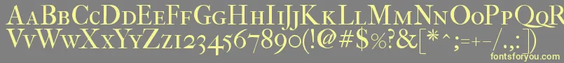 Fefcsc2 Font – Yellow Fonts on Gray Background