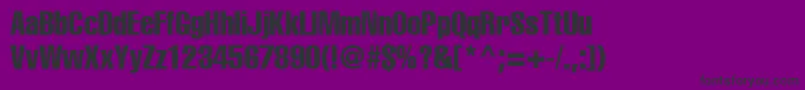 A1012helvetikaCompress Font – Black Fonts on Purple Background