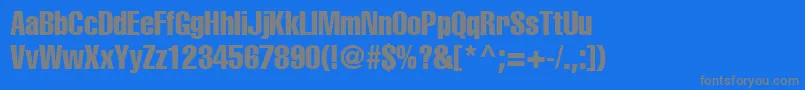 A1012helvetikaCompress Font – Gray Fonts on Blue Background