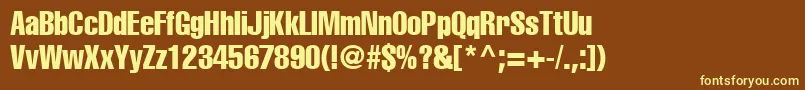 Подробнее о шрифте A1012helvetikaCompress Шрифт A1012helvetikaCompress – жёлтые шрифты на коричневом фоне
