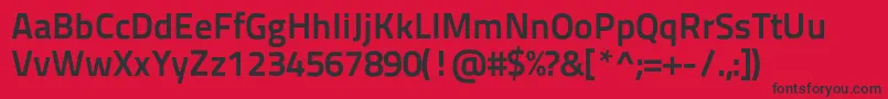 Titilliumtext22l800wt Font – Black Fonts on Red Background