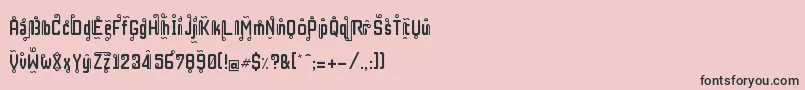 RestInPhuket Font – Black Fonts on Pink Background
