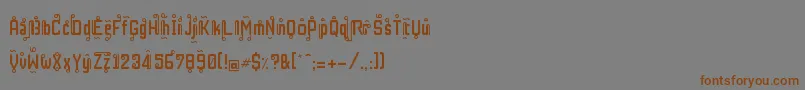 RestInPhuket Font – Brown Fonts on Gray Background