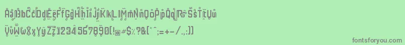 RestInPhuket Font – Gray Fonts on Green Background