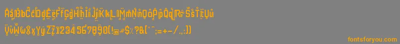 RestInPhuket Font – Orange Fonts on Gray Background