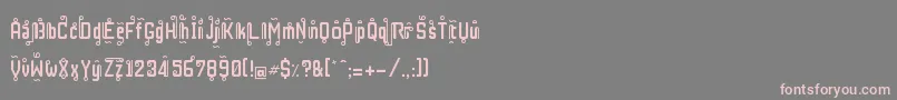 RestInPhuket Font – Pink Fonts on Gray Background