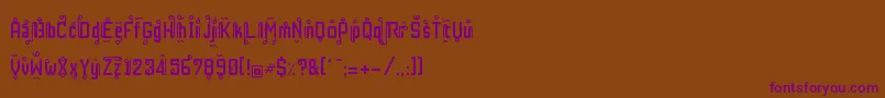 RestInPhuket Font – Purple Fonts on Brown Background