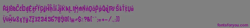 RestInPhuket Font – Purple Fonts on Gray Background