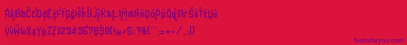 RestInPhuket Font – Purple Fonts on Red Background