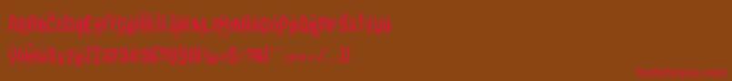 RestInPhuket Font – Red Fonts on Brown Background