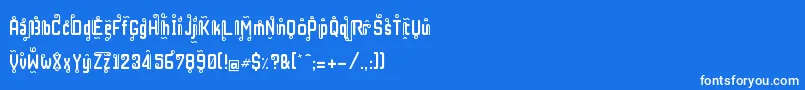 fuente RestInPhuket – Fuentes Blancas Sobre Fondo Azul