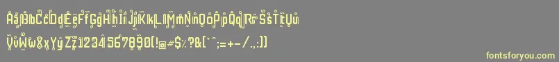RestInPhuket Font – Yellow Fonts on Gray Background