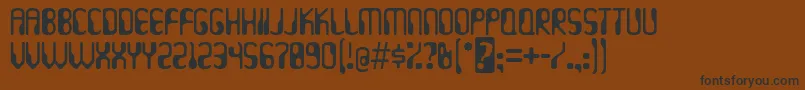 Hydrogen ffy Font – Black Fonts on Brown Background