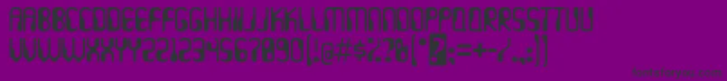 Hydrogen ffy Font – Black Fonts on Purple Background