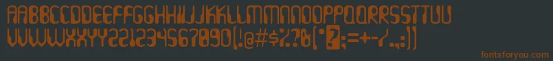 Hydrogen ffy Font – Brown Fonts on Black Background