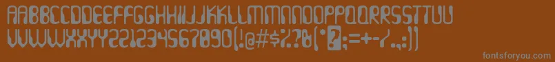 Hydrogen ffy Font – Gray Fonts on Brown Background