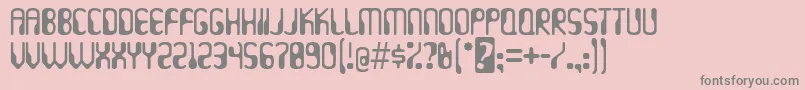 Hydrogen ffy Font – Gray Fonts on Pink Background