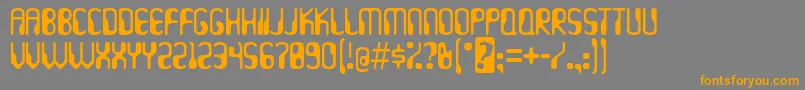 Hydrogen ffy Font – Orange Fonts on Gray Background