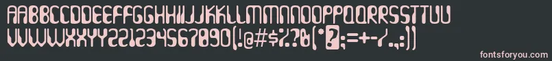 Hydrogen ffy Font – Pink Fonts on Black Background