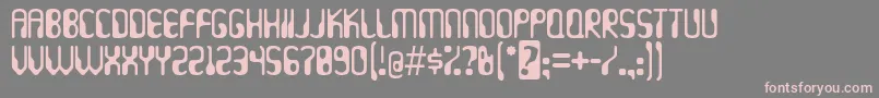 Hydrogen ffy Font – Pink Fonts on Gray Background