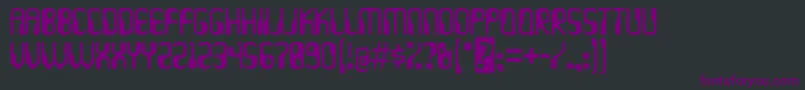 Hydrogen ffy Font – Purple Fonts on Black Background
