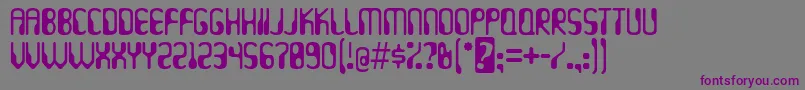 Hydrogen ffy Font – Purple Fonts on Gray Background