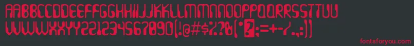 Hydrogen ffy Font – Red Fonts on Black Background