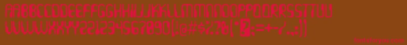 Hydrogen ffy Font – Red Fonts on Brown Background