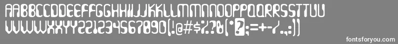 Hydrogen ffy Font – White Fonts on Gray Background