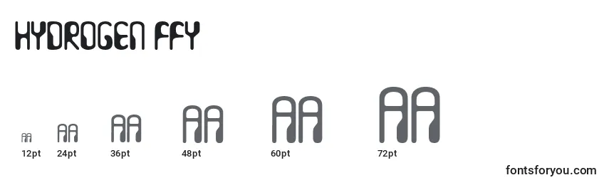 Hydrogen ffy Font Sizes