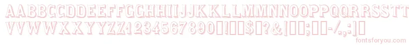 Czcionka Saloondisplaycapsssk – różowe czcionki