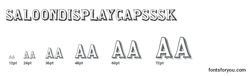 Размеры шрифта Saloondisplaycapsssk