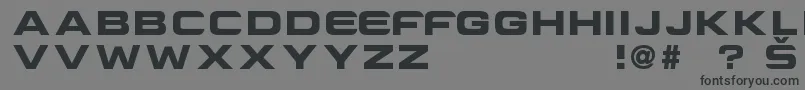 fuente CriovisionFont – Fuentes Negras Sobre Fondo Gris