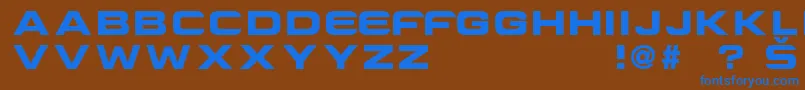 CriovisionFont-fontti – siniset fontit ruskealla taustalla
