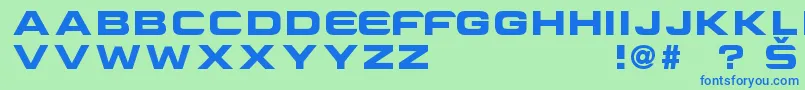 CriovisionFont Font – Blue Fonts on Green Background
