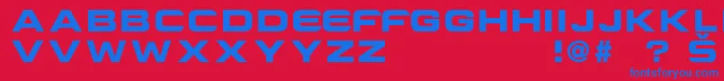 fuente CriovisionFont – Fuentes Azules Sobre Fondo Rojo