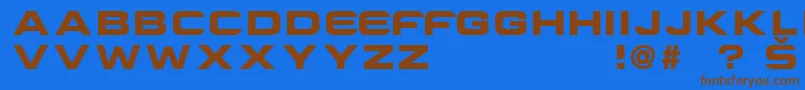 CriovisionFont Font – Brown Fonts on Blue Background