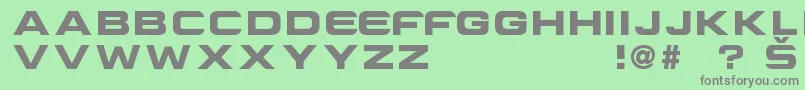Шрифт CriovisionFont – серые шрифты на зелёном фоне