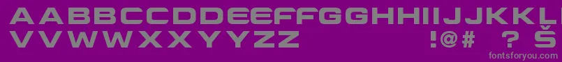 Fonte CriovisionFont – fontes cinzas em um fundo violeta