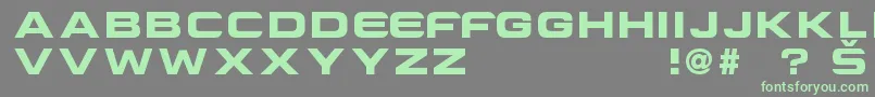 fuente CriovisionFont – Fuentes Verdes Sobre Fondo Gris