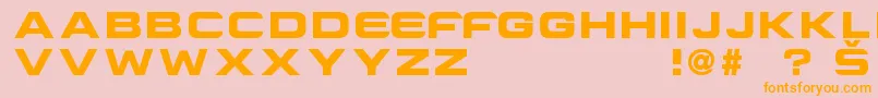 Шрифт CriovisionFont – оранжевые шрифты на розовом фоне