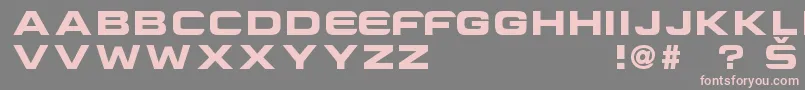 Fonte CriovisionFont – fontes rosa em um fundo cinza