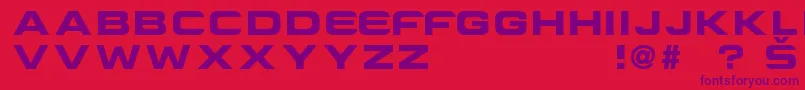CriovisionFont-fontti – violetit fontit punaisella taustalla