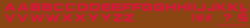 fuente CriovisionFont – Fuentes Rojas Sobre Fondo Marrón